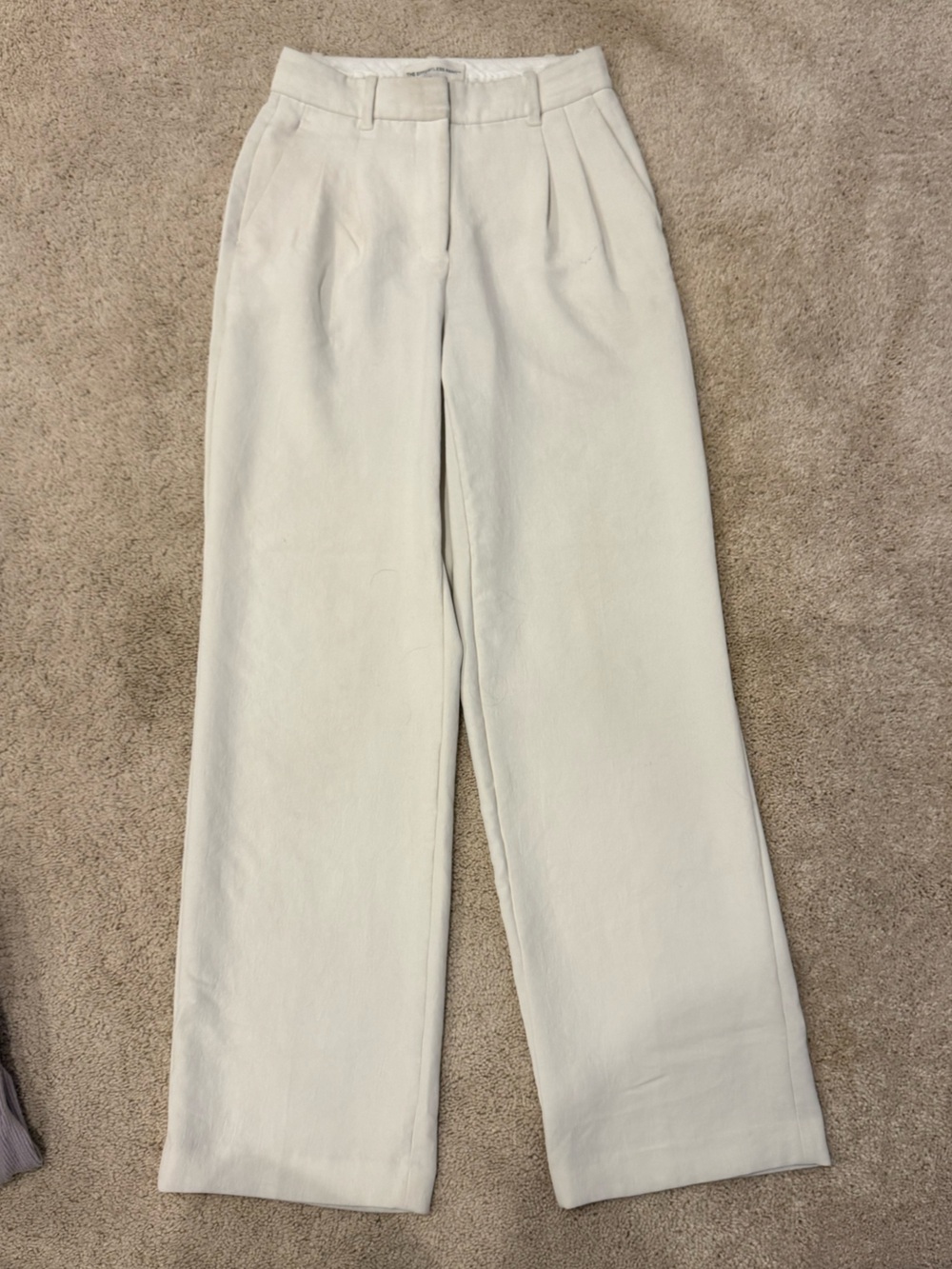 Aritzia white/cream wide leg pant